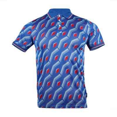 Umbro Jacquard Men's Polo Blue