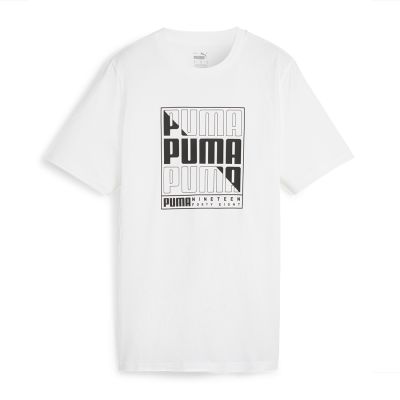 Puma Graphics Box Men's Round Neck White