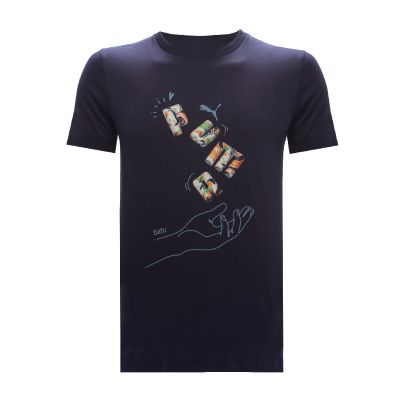 PUMA Graphic Men Round Neck (SMU) Navy
