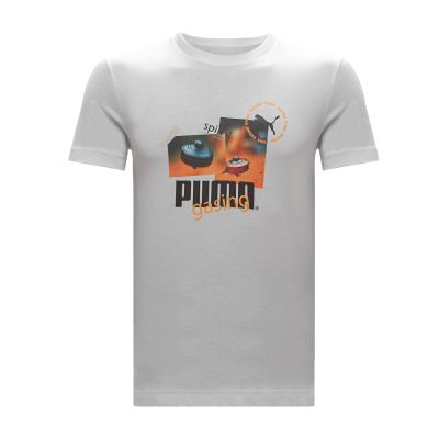 PUMA Graphic Men Round Neck (SMU) White