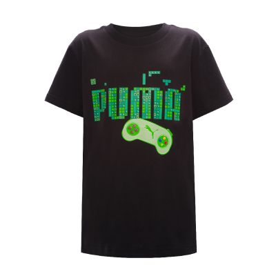 PUMA Graphic Junior Round Neck (SMU) Black