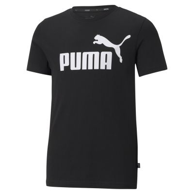 PUMA ESSENTIALS LOGO BOY'S TEE JR BLACK