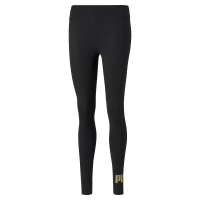 PUMA ESSENTIALS+ METALLIC WOMEN'S LEGGING BLACK
