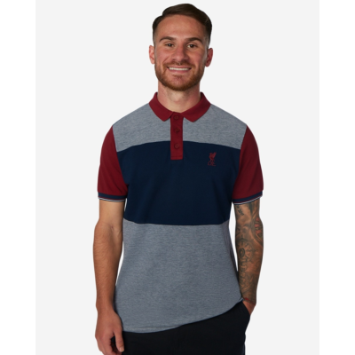 LFC Colour Block Men's Polo NAVY