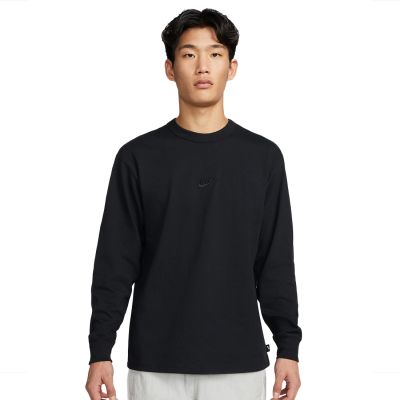 NIKE SPORTSWEAR PREMIUM ESSENTIALS MEN'S LONG-SLEEVE T-SHIRT BLACK