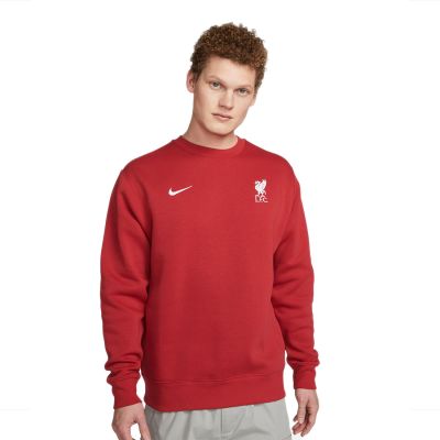 LIVERPOOL FC CLUB FLEECE MEN'S CREW-NECK SWEATSHIRT RED