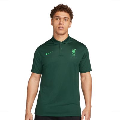 LIVERPOOL FC VICTORY MEN'S NIKE DRI-FIT FOOTBALL POLO GREEN