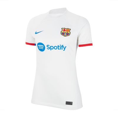 FC BARCELONA 2023/24 STADIUM AWAY WOMEN'S NIKE DRI-FIT FOOTBALL JERSEY WHITE