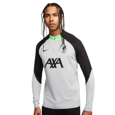 LIVERPOOL FC STRIKE MEN'S NIKE DRI-FIT FOOTBALL DRILL TOP GREY