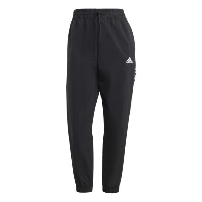 ADIDAS ESSENTIALS 3-STRIPES WOMEN'S WOVEN 7/8 PANTS BLACK