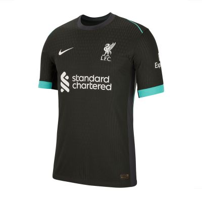 Liverpool FC (LFC) 2024/25 Match Away Men's Nike Dri-FIT Football Authentic Jersey Black