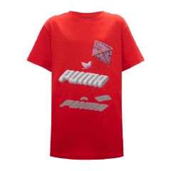 PUMA Graphic Junior Round Neck (SMU) Red
