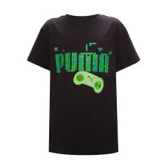 PUMA Graphic Junior Round Neck (SMU) Black