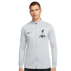 LIVERPOOL FC STRIKE MEN'S NIKE DRI-FIT KNIT FOOTBALL TRACK JACKET GREY