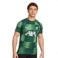 LIVERPOOL FC ACADEMY PRO MEN'S NIKE DRI-FIT PRE-MATCH FOOTBALL TOP GREEN