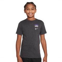 LIVERPOOL FC BIG KIDS' NIKE FOOTBALL T-SHIRT BLACK