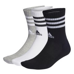 Adidas 3-Stripes Cushioned Crew Socks 3 Pairs GREY