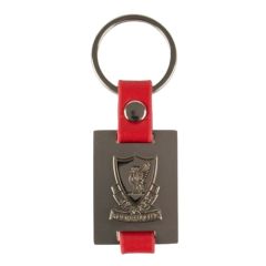LFC Crest Leather Link Keyring MULTI